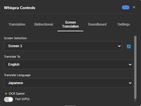 Overlay Translation Interface